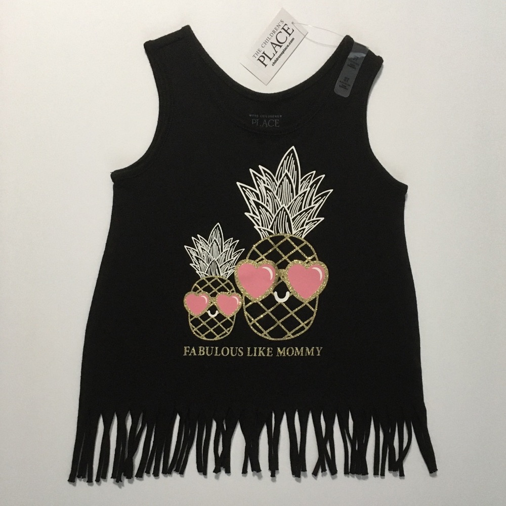 NWT C.Place 18-24m Mommy pineapple tank fringe